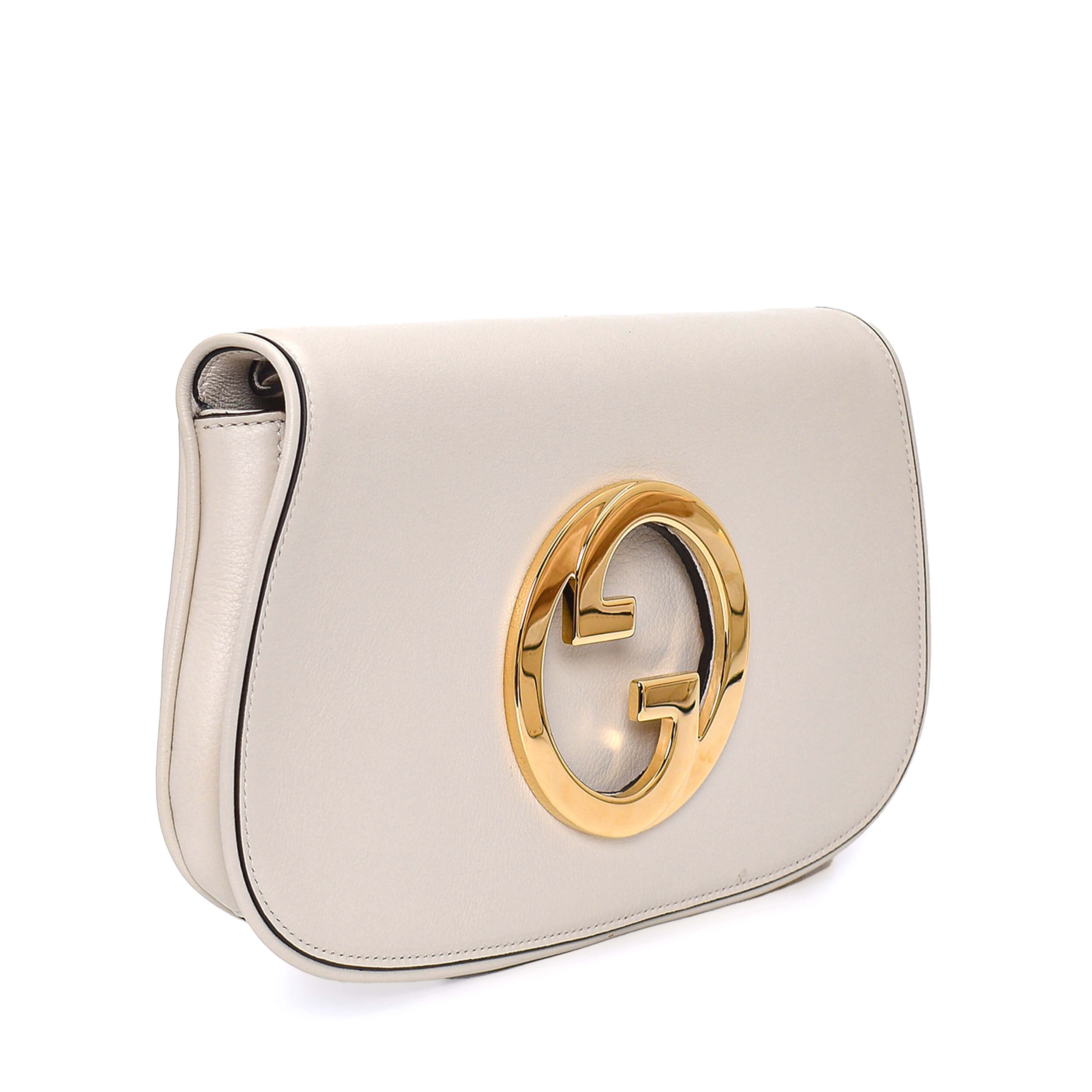 Gucci - White Smooth Leather Blondie Bag